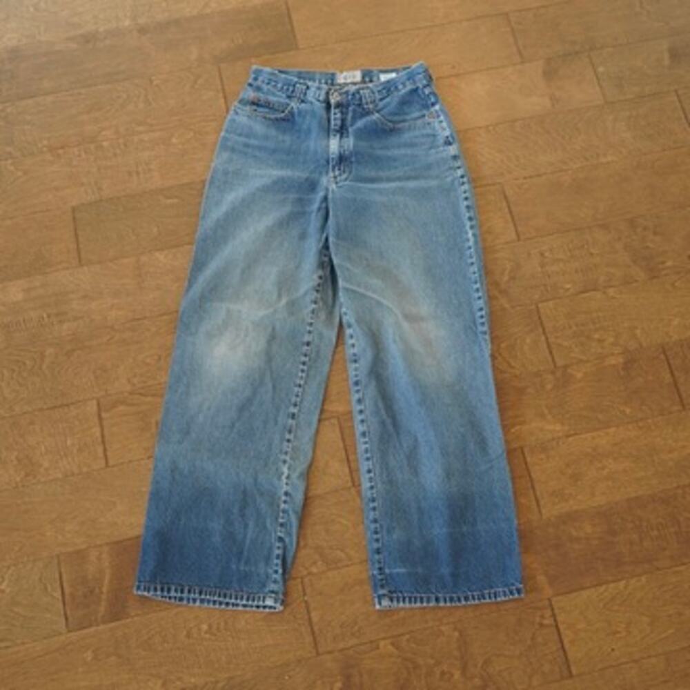 Blue Asphalt Wide Leg Y2K Mid Rise Jeans Blue Womens Size 9